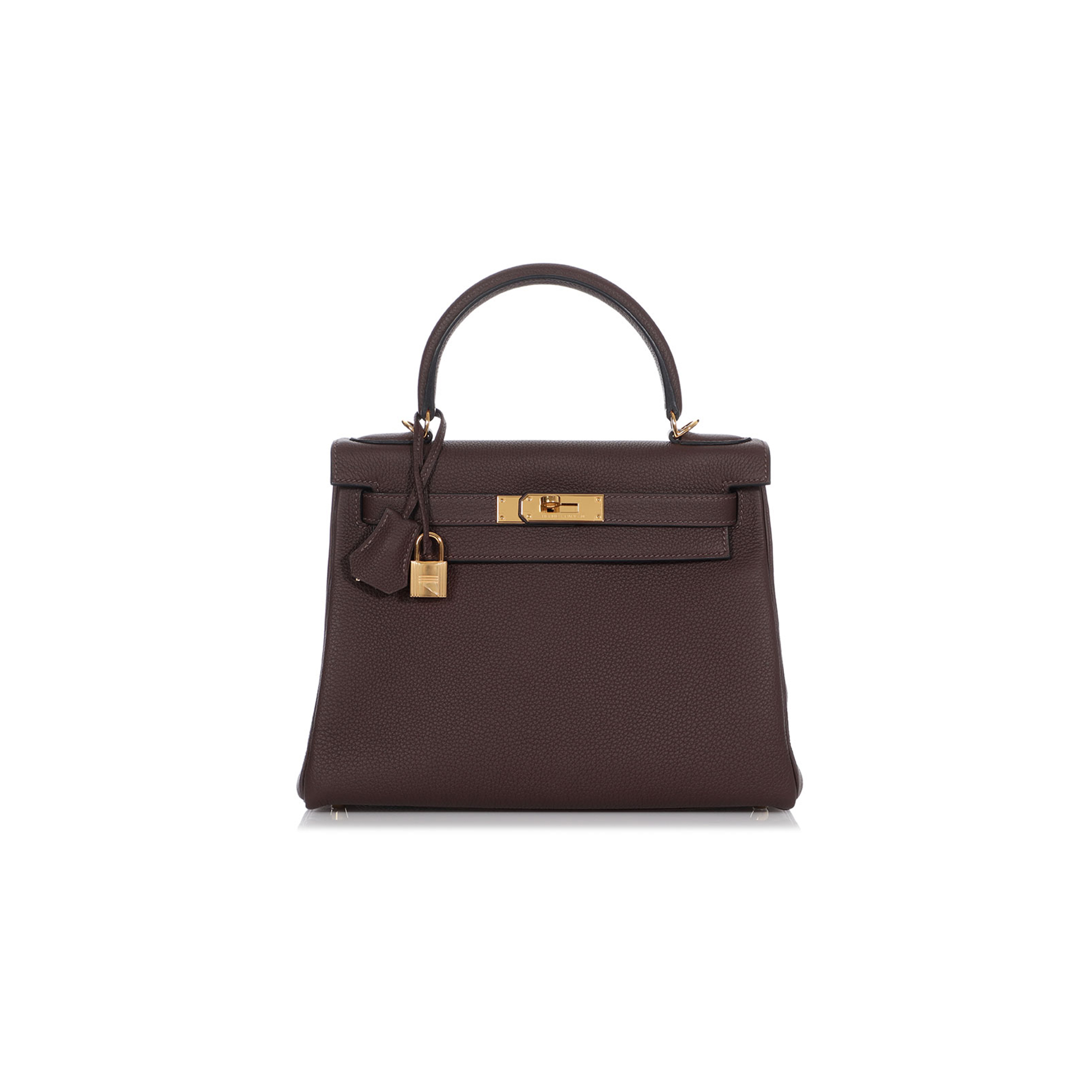 H**mes master chocolate togo kelly 28 retourne gold hardware (28*22*10cm)